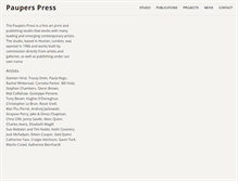 Tablet Screenshot of pauperspublications.com
